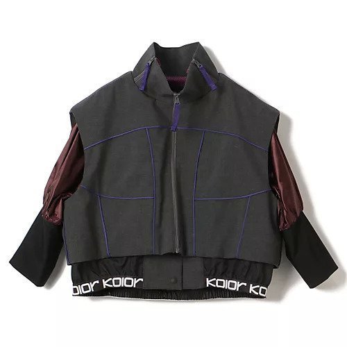 【カラー/kolor】のジャケット インテリア・キッズ・メンズ・レディースファッション・服の通販 founy(ファニー) 　ファッション　Fashion　レディースファッション　WOMEN　アウター　Coat Outerwear　ジャケット　Jackets　2024年　2024　2024春夏・S/S　Ss,Spring/Summer,2024　コンパクト　Compact　ジャケット　Jacket　フォルム　Form　ブルゾン　Blouson　ポケット　Pocket　メッシュ　Mesh　Charcoal Gray|ID: prp329100004317831 ipo3291000000029945964