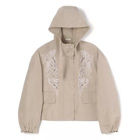 【テルマ/TELMA】 Embroidered Blouson人気、トレンドファッション・服の通販 founy(ファニー) ファッション Fashion レディースファッション WOMEN アウター Coat Outerwear ブルゾン Blouson/Jackets 2024年 2024 2024春夏・S/S Ss,Spring/Summer,2024 コンパクト Compact シンプル Simple ドローコード Draw Cord フェミニン Feminine ブルゾン Blouson |ID:prp329100004317832