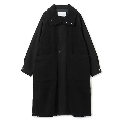 【ヴァシュモン/VACHEMENT】のボアステンカラーコート インテリア・キッズ・メンズ・レディースファッション・服の通販 founy(ファニー) https://founy.com/ ファッション Fashion レディースファッション WOMEN アウター Coat Outerwear コート Coats 2023年 2023 2023-2024秋冬・A/W Aw/Autumn/Winter//Fw/Fall-Winter/2023-2024 タフタ Taffeta フォルム Form ポケット Pocket 防寒 Cold Protection |ID: prp329100004317879 ipo3291000000029946264