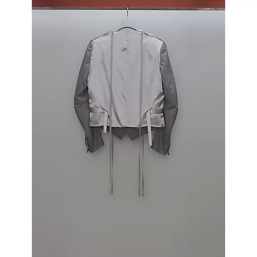 【エムエーエスユー/MASU / MEN】のCOLLARLESS BONE JACKET 人気、トレンドファッション・服の通販 founy(ファニー) 　ファッション　Fashion　メンズファッション　MEN　2023年　2023　2023春夏・S/S　Ss,Spring/Summer,2023　クラシック　Classic　ジャケット　Jacket　ストライプ　Stripe　スーツ　Suit　パターン　Pattern　ベスト　Vest　ルーズ　Loose　other-2|ID: prp329100004317966 ipo3291000000032174124