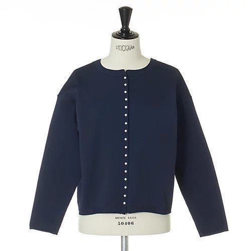 【トゥエルブクローゼット/12closet】の【コラボ】【洗える】前後2WAYパールボタンカーディガン インテリア・キッズ・メンズ・レディースファッション・服の通販 founy(ファニー) 　ファッション　Fashion　レディースファッション　Fashion for Women　トップス・カットソー　Cut & Sew Tops　カーディガン・羽織り　Layered Style Cardigans　アンサンブル　Ensemble Set　エレガント 上品　Elegant　カーディガン　Cardigan, Knitwear　コラボ　Collaboration, Collab　シンプル　Simple, Minimal　タンク　Tank Top, Sleeveless Top　パール　Pearl, Pearl Accent　フェミニン　Feminine, Girly　春　Spring　洗える　Machine Washable　ネイビー|ID: prp329100004319044 ipo3291000000034766847