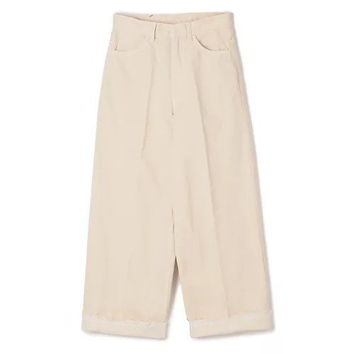 【トーガ トゥ/TOGA TOO】のWide denim pants インテリア・キッズ・メンズ・レディースファッション・服の通販 founy(ファニー) 　ファッション　Fashion　レディースファッション　Ladies' Fashion Online　パンツ　Pants　デニムパンツ　Denim Pants　2025年　2025　2025春夏・S/S　Ss,Spring/Summer,2025　ウエスタン　Western　クラッシュ　Crash　センター　Center　ワイド　Wide　洗える　Washable　OFF WHITE|ID: prp329100004319048 ipo3291000000032525207