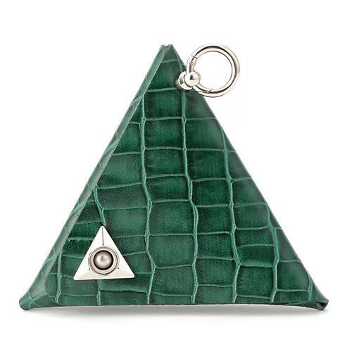 【トーガ トゥ/TOGA TOO】のTriangle coin case インテリア・キッズ・メンズ・レディースファッション・服の通販 founy(ファニー) 　ファッション　Fashion　レディースファッション　Fashion for Women　2025年　2025　2025春夏・S/S　Spring/Summer 2025 SS25　アクセサリー　Fashion Accessories　トライアングル　Triangle, Triangular Shape　フォルム　Silhouette, Form　ポーチ　Pouch, Small Case　GREEN|ID: prp329100004319123 ipo3291000000032526206