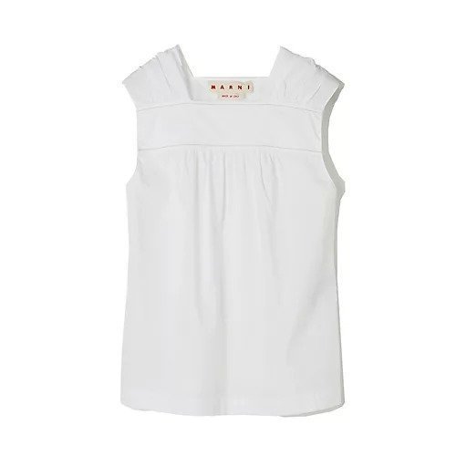 【マルニ/MARNI】のノースリーブブラウス インテリア・キッズ・メンズ・レディースファッション・服の通販 founy(ファニー) https://founy.com/ ファッション Fashion レディースファッション Fashion for Women トップス・カットソー Cut & Sew Tops キャミソール&ノースリーブ Camisoles & Sleeveless Tops シャツ・ブラウス・オフィスカジュアル Elegant Blouses & Button-Ups ギャザー Gathered, Ruffled スクエア Square, Square Shape ノースリーブ Sleeveless, No-Sleeve 洗える Machine Washable |ID: prp329100004320500 ipo3291000000036328926