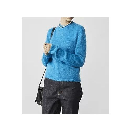 【マルニ/MARNI】のモヘヤクルーネックニット 人気、トレンドファッション・服の通販 founy(ファニー) 　ファッション　Fashion　レディースファッション　WOMEN　トップス・カットソー　Tops/Tshirt　ニット　Knit Tops　2023年　2023　2023-2024秋冬・A/W　Aw/Autumn/Winter//Fw/Fall-Winter/2023-2024　バランス　Balance　フォルム　Form　定番　Standard　other-2|ID: prp329100004320536 ipo3291000000031261365