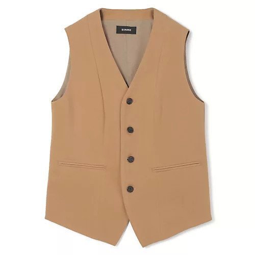 【シンメ/SINME】のベスト インテリア・キッズ・メンズ・レディースファッション・服の通販 founy(ファニー) 　ファッション　Fashion　レディースファッション　WOMEN　アウター　Coat Outerwear　トップス・カットソー　Tops/Tshirt　ベスト/ジレ　Gilets/Vests　シンプル　Simple　ベスト　Vest　ポケット　Pocket　マニッシュ　Mannish　ロング　Long　洗える　Washable　ベージュ|ID: prp329100004320611 ipo3291000000029976455