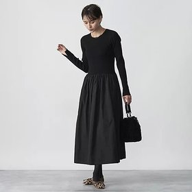 【アダワス/ADAWAS】 ドッキングワンピース人気、トレンドファッション・服の通販 founy(ファニー) ファッション Fashion レディースファッション WOMEN ワンピース Dress コンビ Combination スリット Slit ドッキング Docking フィット Fit フレア Flare ポケット Pocket リブニット Rib Knit |ID:prp329100004320713