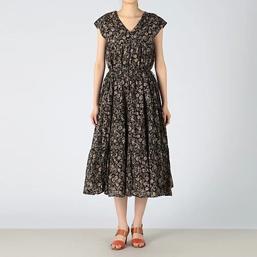 【ヌキテパ/NE QUITTEZ PAS】のCTN VOIL TIERED DRESS 人気、トレンドファッション・服の通販 founy(ファニー) 　ファッション　Fashion　レディースファッション　WOMEN　ワンピース　Dress　ドレス　Party Dresses　ギャザー　Gather　クラシカル　Classical　フラワー　Flower　 other-1|ID: prp329100004320722 ipo3291000000029977141