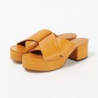 【マルニ/MARNI】のクロスレザーサンダル キャメル|ID: prp329100004320760 ipo3291000000032272435