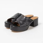 【マルニ/MARNI】のクロスレザーサンダル ブラック|ID: prp329100004320760 ipo3291000000032272436