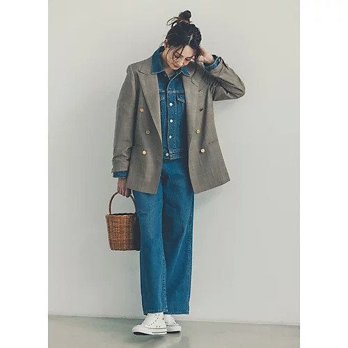 【クチュールドアダム/COUTURE D'ADAM】の【HPS別注】POW Blazer JK Double 人気、トレンドファッション・服の通販 founy(ファニー) 　ファッション　Fashion　レディースファッション　WOMEN　ジャケット　Jacket　チェック　Check　テーラード　Tailored　ドレス　Dress　人気　Popularity　ハンド　Hand　パターン　Pattern　フランス　France　別注　Special Order　other-2|ID: prp329100004320821 ipo3291000000031718317