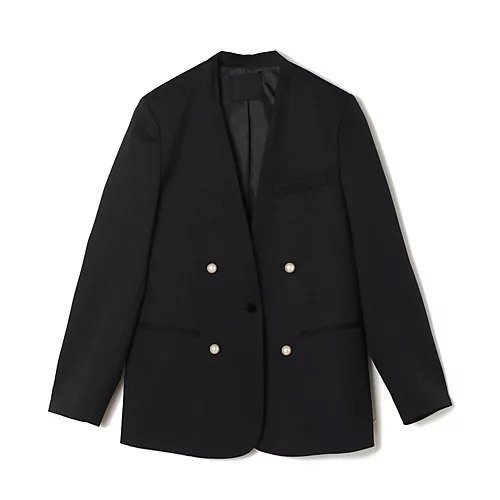 【エクラ/eclat】のパールボタンノーカラージャケット インテリア・キッズ・メンズ・レディースファッション・服の通販 founy(ファニー) https://founy.com/ ファッション Fashion レディースファッション Fashion for Women アウター Coat Outerwear ジャケット Jackets ノーカラージャケット Collarless Jackets ジャケット Jacket, Outerwear スマート Smart, Elegant パール Pearl, Pearl Accent エレガント 上品 Elegant 別注 Limited Edition, Custom Order |ID: prp329100004320855 ipo3291000000030972110