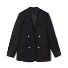 【エクラ/eclat】のパールボタンノーカラージャケット ブラック(PEARL)|ID: prp329100004320855 ipo3291000000030972111