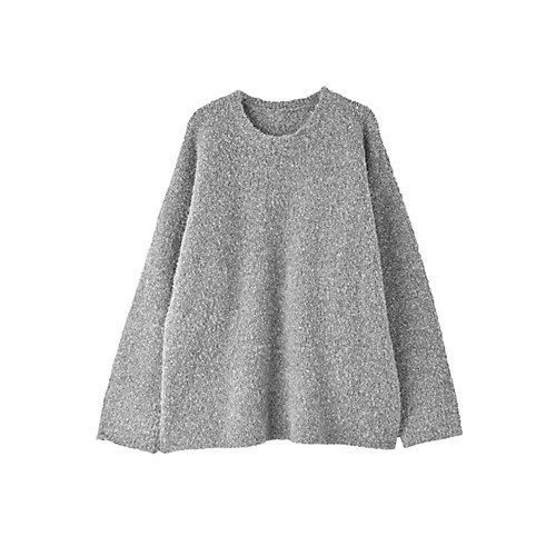 【スタイルデリ/STYLE DELI】の【BLK001】ポッピングカラーオーバーニット インテリア・キッズ・メンズ・レディースファッション・服の通販 founy(ファニー) https://founy.com/ ファッション Fashion レディースファッション WOMEN トップス・カットソー Tops/Tshirt ニット Knit Tops シンプル Simple スリット Slit フォルム Form ミックス Mix ラウンド Round リラックス Relax 冬 Winter おすすめ Recommend 旅行 Travel |ID: prp329100004322194 ipo3291000000029990028
