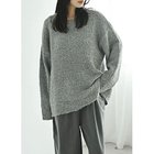 【スタイルデリ/STYLE DELI】の【BLK001】ポッピングカラーオーバーニット ミストグリーン|ID: prp329100004322194 ipo3291000000035904250