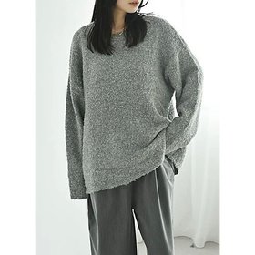 【スタイルデリ/STYLE DELI】の【BLK001】ポッピングカラーオーバーニット 人気、トレンドファッション・服の通販 founy(ファニー) ファッション Fashion レディースファッション Fashion for Women トップス・カットソー Cut & Sew Tops ニット Knit Tops & Sweaters シンプル Simple, Minimal スリット Slit, Slit Detail フォルム Silhouette, Form ミックス Mix, Mixed Style ラウンド Round, Round Neck リラックス Relax, Relaxed Fit 冬 Winter / This Winter おすすめ Recommended / Our Picks 旅行 Travel |ID:prp329100004322194