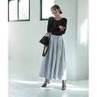 【スタイルデリ/STYLE DELI】の微光沢生地タックスカート アクアブルー|ID: prp329100004322204 ipo3291000000029990083