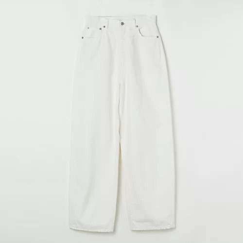 【アンスクリア/INSCRIRE】のLoose Fit Denim インテリア・キッズ・メンズ・レディースファッション・服の通販 founy(ファニー) 　ファッション　Fashion　レディースファッション　Fashion for Women　シルバー　Silver, Metallic Silver　シンプル　Simple, Minimal　デニム　Denim, Jeans Material　フロント　Front, Front Design　ボーダー　Border, Stripe　モダン　Modern, Contemporary　ルーズ　Loose, Oversized　人気　Popular, Best Seller　洗える　Machine Washable　WHITE|ID: prp329100004322211 ipo3291000000029990121