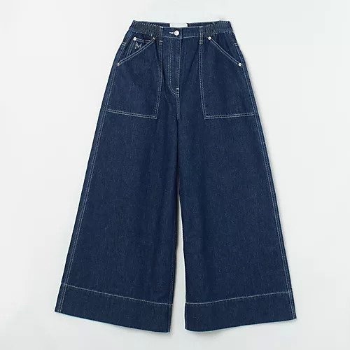 【マーレット/MERLETTE】のViolette インテリア・キッズ・メンズ・レディースファッション・服の通販 founy(ファニー) 　ファッション　Fashion　レディースファッション　Fashion for Women　インディゴ　Indigo Denim　クラシック　Classic, Timeless Style　クロップド　Cropped, Short Length　コンパクト　Compact, Small Size　デニム　Denim, Jeans Material　フェミニン　Feminine, Girly　フロント　Front, Front Design　ポケット　Pocket, Pocket Detail　ワイド　Wide, Wide Fit　Dark Denim|ID: prp329100004322214 ipo3291000000034898456