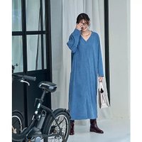 【スタイルデリ/STYLE DELI】のライトコーデュロイVネックワンピース 人気、トレンドファッション・服の通販 founy(ファニー) ファッション Fashion レディースファッション WOMEN ワンピース Dress イエロー Yellow インナー Inner カットソー Cut And Sew クール Cool コーデュロイ Corduroy シアー Sheer スニーカー Sneakers スリット Slit スリーブ Sleeve タートル Turtle デコルテ Decolletage ハイネック High Neck フロント Front ポケット Pocket ループ Loop ロング Long ワイド Wide 冬 Winter 夏 Summer |ID:prp329100004322220