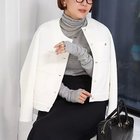 【ノーリーズ/NOLLEY'S】のウォッシャブルエアボールクルーネックブルゾン オフホワイト|ID: prp329100004322251 ipo3291000000031713770