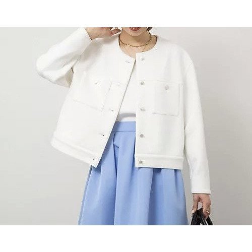 【ノーリーズ/NOLLEY'S】のウォッシャブルエアボールクルーネックブルゾン 人気、トレンドファッション・服の通販 founy(ファニー) 　ファッション　Fashion　レディースファッション　WOMEN　アウター　Coat Outerwear　ブルゾン　Blouson/Jackets　2025年　2025　2025春夏・S/S　Ss,Spring/Summer,2025　コンパクト　Compact　シルバー　Silver　ジャケット　Jacket　スポーツ　Sports　セットアップ　Set Up　フォルム　Form　フレア　Flare　ブルゾン　Blouson　エレガント 上品　Elegant　人気　Popularity　定番　Standard　羽織　Haori　other-2|ID: prp329100004322251 ipo3291000000031713771