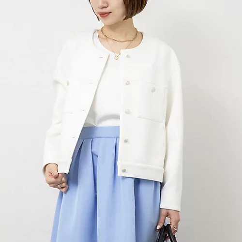 【ノーリーズ/NOLLEY'S】のウォッシャブルエアボールクルーネックブルゾン 人気、トレンドファッション・服の通販 founy(ファニー) 　ファッション　Fashion　レディースファッション　WOMEN　アウター　Coat Outerwear　ブルゾン　Blouson/Jackets　2025年　2025　2025春夏・S/S　Ss,Spring/Summer,2025　コンパクト　Compact　シルバー　Silver　ジャケット　Jacket　スポーツ　Sports　セットアップ　Set Up　フォルム　Form　フレア　Flare　ブルゾン　Blouson　エレガント 上品　Elegant　人気　Popularity　定番　Standard　羽織　Haori　other-3|ID: prp329100004322251 ipo3291000000031713772