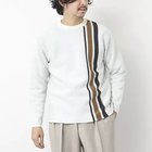 【ノーリーズ グッドマン/NOLLEY'S goodman / MEN】の接結ストライプC/Nプルオーバー 25SS オフホワイト|ID: prp329100004322277 ipo3291000000029990684