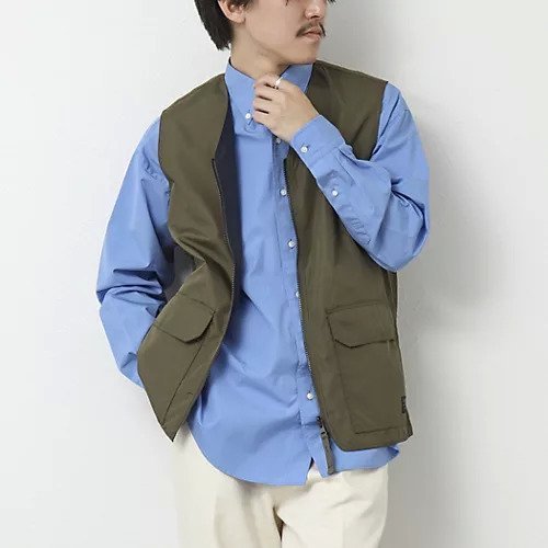 【ノーリーズ グッドマン/NOLLEY'S goodman / MEN】の【TAION/タイオン】NON DOWN MILITALY REVERSIBLE VN VEST インテリア・キッズ・メンズ・レディースファッション・服の通販 founy(ファニー) 　ファッション　Fashion　メンズファッション　MEN　オリーブ|ID: prp329100004322285 ipo3291000000029990719