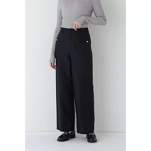 【ヒューマンウーマン/HUMAN WOMAN】のOGライトモールスキンセミワイドパンツ インテリア・キッズ・メンズ・レディースファッション・服の通販 founy(ファニー) https://founy.com/ ファッション Fashion レディースファッション Fashion for Women パンツ Pants & Trousers おすすめ Recommended / Our Picks スタンダード Standard, Basic ドット Polka Dot, Dot Pattern ポケット Pocket, Pocket Detail ロング Long, Long-Length エレガント 上品 Elegant 冬 Winter / This Winter 春 Spring |ID: prp329100004323698 ipo3291000000029999859