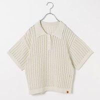 【ユニバーサル オーバーオール/UNIVERSAL OVERALL】の【LEE別注】【洗える】メッシュポロ 人気、トレンドファッション・服の通販 founy(ファニー) ファッション Fashion レディースファッション Ladies' Fashion Online かぎ針 Crochet オレンジ Orange トレンド Trend ボックス Box メッシュ Mesh 人気 Popularity 別注 Special Order 洗える Washable 透かし Watermark |ID:prp329100004334054