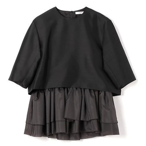 【ドメル/DOMELLE】の2WAYぺプラムブラウス 人気、トレンドファッション・服の通販 founy(ファニー) 　ファッション　Fashion　レディースファッション　WOMEN　トップス・カットソー　Tops/Tshirt　シャツ/ブラウス　Shirts/Blouses　インナー　Inner　オーガンジー　Organdy　キャミソール　Camisole　ギャザー　Gather　ショート　Short　シルク　Silk　フリル　Frills　半袖　Short Sleeve　洗える　Washable　 other-1|ID: prp329100004336215 ipo3291000000031888657
