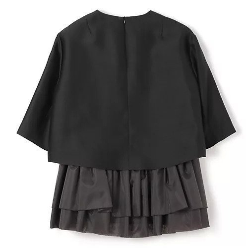 【ドメル/DOMELLE】の2WAYぺプラムブラウス 人気、トレンドファッション・服の通販 founy(ファニー) 　ファッション　Fashion　レディースファッション　Fashion for Women　トップス・カットソー　Cut & Sew Tops　シャツ・ブラウス・オフィスカジュアル　Elegant Blouses & Button-Ups　インナー　Innerwear　オーガンジー　Organza Fabric　キャミソール　Camisole, Spaghetti Strap Top　ギャザー　Gathered, Ruffled　ショート　Short, Short Length　シルク　Silk, 100% Silk　フリル　Frill, Ruffle　半袖　Short Sleeve, Half Sleeve　洗える　Machine Washable　other-2|ID: prp329100004336215 ipo3291000000035315063