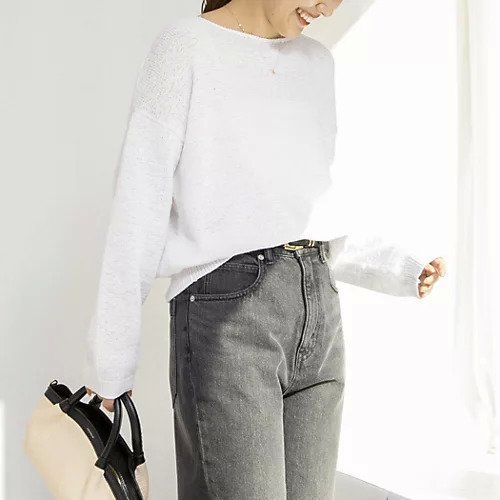 【リエミラー/Rie Miller】の《手洗い可能》テープヤーンボートネックプルオーバーニット 人気、トレンドファッション・服の通販 founy(ファニー) 　ファッション　Fashion　レディースファッション　WOMEN　トップス・カットソー　Tops/Tshirt　ニット　Knit Tops　プルオーバー　Pullover　2025年　2025　2025春夏・S/S　Ss,Spring/Summer,2025　リラックス　Relax　人気　Popularity　定番　Standard　春　Spring　 other-1|ID: prp329100004336227 ipo3291000000032347401