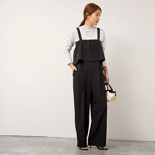 【ノーリーズ/NOLLEY'S】の【追加】ウォッシャブルラッフルパーツ付きオールインワン 人気、トレンドファッション・服の通販 founy(ファニー) 　ファッション　Fashion　レディースファッション　WOMEN　ワンピース　Dress　オールインワン ワンピース　All In One Dress　オフショル　Off Shoulder　カーディガン　Cardigan　ジャケット　Jacket　ストレッチ　Stretch　センター　Center　ビスチェ　Bustier　フリル　Frills　リボン　Ribbon　おすすめ　Recommend　夏　Summer　旅行　Travel　ビジネス 仕事 通勤　Business　2025年　2025　2025春夏・S/S　Ss,Spring/Summer,2025　other-3|ID: prp329100004336241 ipo3291000000031713205