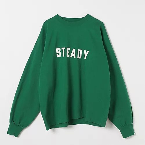 【オブラダ/Oblada】の92 STEADY LONG TEE インテリア・キッズ・メンズ・レディースファッション・服の通販 founy(ファニー) 　ファッション　Fashion　レディースファッション　Fashion for Women　デニム　Denim, Jeans Material　トレンド　Trend, Trending Now　プリント　Print, Printed Pattern　ベーシック　Basic, Essential　ロング　Long, Long-Length　ヴィンテージ　Vintage Style　別注　Limited Edition, Custom Order　洗える　Machine Washable　【HPS別注】GREEN|ID: prp329100004337574 ipo3291000000036023958