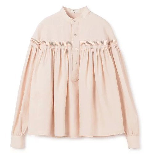【サイ/SCYE】の60/1Linen Cambric Tucked Blouse インテリア・キッズ・メンズ・レディースファッション・服の通販 founy(ファニー) 　ファッション　Fashion　レディースファッション　Fashion for Women　ギャザー　Gathered, Ruffled　ドレープ　Drape, Draping Fabric　フォルム　Silhouette, Form　リネン　Linen, Linen Fabric　定番　Standard, Basic Item　洗える　Machine Washable　ピンクベージュ|ID: prp329100004337577 ipo3291000000032617147