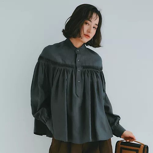 【サイ/SCYE】の60/1Linen Cambric Tucked Blouse 人気、トレンドファッション・服の通販 founy(ファニー) 　ファッション　Fashion　レディースファッション　Fashion for Women　ギャザー　Gathered, Ruffled　ドレープ　Drape, Draping Fabric　フォルム　Silhouette, Form　リネン　Linen, Linen Fabric　定番　Standard, Basic Item　洗える　Machine Washable　other-2|ID: prp329100004337577 ipo3291000000032617149