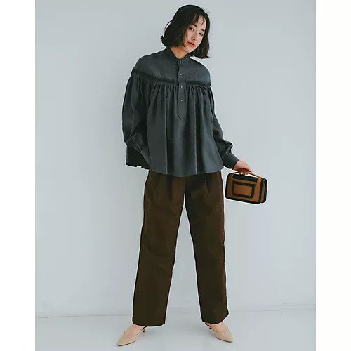 【サイ/SCYE】の60/1Linen Cambric Tucked Blouse 人気、トレンドファッション・服の通販 founy(ファニー) 　ファッション　Fashion　レディースファッション　Fashion for Women　ギャザー　Gathered, Ruffled　ドレープ　Drape, Draping Fabric　フォルム　Silhouette, Form　リネン　Linen, Linen Fabric　定番　Standard, Basic Item　洗える　Machine Washable　other-3|ID: prp329100004337577 ipo3291000000032617151