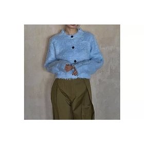 【マージュール/marjour】のBUTTON SHAGGY CARDIGAN 人気、トレンドファッション・服の通販 founy(ファニー) ファッション Fashion レディースファッション WOMEN トップス・カットソー Tops/Tshirt カーディガン Cardigans おすすめ Recommend カーディガン Cardigan キャミソール Camisole ストレッチ Stretch 冬 Winter |ID:prp329100004337586