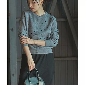 【マージュール/marjour】のJACQUARD DOT KNIT CARDIGAN 人気、トレンドファッション・服の通販 founy(ファニー) ファッション Fashion レディースファッション WOMEN トップス・カットソー Tops/Tshirt ニット Knit Tops カーディガン Cardigans おすすめ Recommend カーディガン Cardigan シンプル Simple ストレッチ Stretch スラックス Slacks タンク Tank トレンド Trend ドット Dot パターン Pattern フレア Flare ボトム Bottom ワイド Wide 今季 This Season 定番 Standard 春 Spring |ID:prp329100004337587