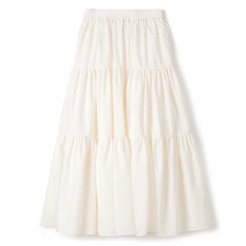 【スアデオ/suadeo】のタフタティアードスカート インテリア・キッズ・メンズ・レディースファッション・服の通販 founy(ファニー) 　ファッション　Fashion　レディースファッション　Fashion for Women　スカート　Skirts　ティアードスカート　Tiered Skirts　ギャザー　Gathered, Ruffled　スポーティ　Sporty, Casual Athletic　タフタ　Taffeta, Structured Fabric　洗える　Machine Washable　ホワイト|ID: prp329100004337594 ipo3291000000034955688