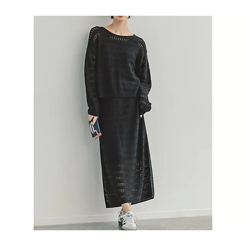 【スアデオ/suadeo】のメッシュニットスカート(ペチコート付) 人気、トレンドファッション・服の通販 founy(ファニー) 　ファッション　Fashion　レディースファッション　Fashion for Women　アウター　Coat / Outerwear Collection　コート・ロングコート・ピーコート　Long Coats, Peacoats & More　おすすめ　Recommended / Our Picks　スリット　Slit, Slit Detail　ペチコート　Petticoat, Underskirt　メッシュ　Mesh, Net Fabric　リラックス　Relax, Relaxed Fit　洗える　Machine Washable　other-3|ID: prp329100004337596 ipo3291000000031915717