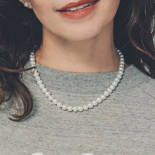 【オブラダ/Oblada】のPEARL NECKLACE 人気、トレンドファッション・服の通販 founy(ファニー) 　ファッション　Fashion　レディースファッション　WOMEN　ジュエリー　Jewelry　ネックレス　Necklaces　スウェット　Sweat　バランス　Balance　パール　Pearl　エレガント 上品　Elegant　other-2|ID: prp329100004337649 ipo3291000000031298410