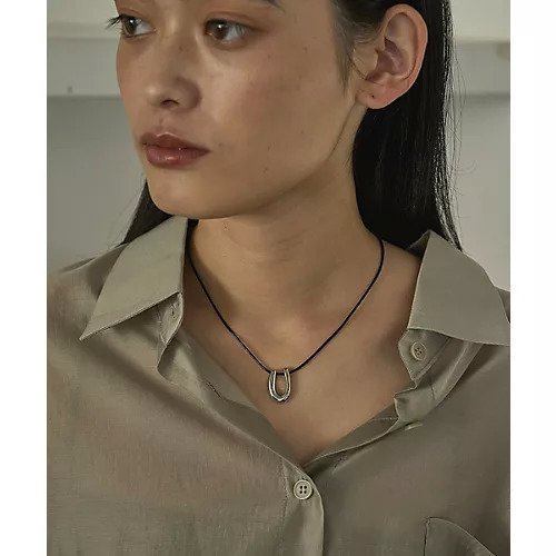 【マージュール/marjour】のU CODE NECKLACE インテリア・キッズ・メンズ・レディースファッション・服の通販 founy(ファニー) 　ファッション　Fashion　レディースファッション　WOMEN　ジュエリー　Jewelry　ネックレス　Necklaces　チャーム　Charm　ネックレス　Necklace　SILVER|ID: prp329100004337650 ipo3291000000030138925