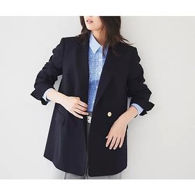 【アンタイトル/UNTITLED】 ダブルブレストジャケット人気、トレンドファッション・服の通販 founy(ファニー) ファッション Fashion レディースファッション WOMEN アウター Coat Outerwear ジャケット Jackets インナー Inner サマー Summer ジャケット Jacket ストライプ Stripe ストレッチ Stretch スマート Smart ダブル Double フリル Frills ボトム Bottom ポケット Pocket おすすめ Recommend |ID:prp329100004337664