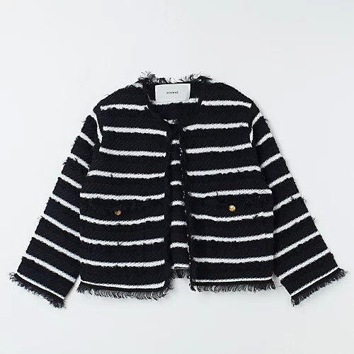 【アダワス/ADAWAS】のLIGHT TWEED JACKET インテリア・キッズ・メンズ・レディースファッション・服の通販 founy(ファニー) 　ファッション　Fashion　レディースファッション　Fashion for Women　アウター　Coat / Outerwear Collection　レディースジャケット・軽アウター　Jackets　アクセサリー　Fashion Accessories　インナー　Innerwear　オケージョン　Occasion Wear　春　Spring　キャップ　Cap, Baseball Cap　ジャケット　Jacket, Outerwear　スニーカー　Sneakers, Trainers　タートル　Turtleneck, Turtle Collar　ツイード　Twill, Twill Weave　デニム　Denim, Jeans Material　定番　Standard, Basic Item　ネックレス　Necklace, Pendant Necklace　バランス　Balance, Style Balance　パール　Pearl, Pearl Accent　ボックス　Boxy, Box Shape　ボーダー　Border, Stripe　ポケット　Pocket, Pocket Detail　別注　Limited Edition, Custom Order　ミックス　Mix, Mixed Style　リップ　Lip, Lip Motif　ローズ　Rose, Rose Motif　ワイド　Wide, Wide Fit　【HPS別注】BLACK&#215;WHITE|ID: prp329100004337671 ipo3291000000034620634