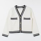 【アダワス/ADAWAS】のLIGHT INLAY JACKET 人気、トレンドファッション・服の通販 founy(ファニー) ファッション Fashion レディースファッション WOMEN アウター Coat Outerwear ジャケット Jackets カーディガン Cardigan シューズ Shoes ジャケット Jacket thumbnail ミルク|ID: prp329100004337672 ipo3291000000030139030