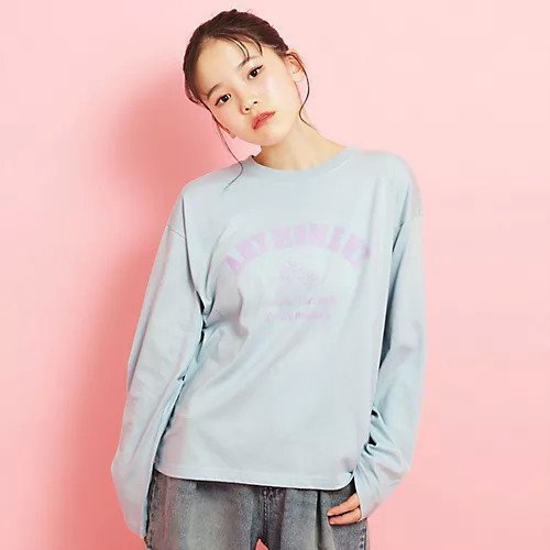 【ピンク ラテ/PINK-latte / KIDS】のカレッジフラワーロンT 人気、トレンドファッション・服の通販 founy(ファニー) 　ファッション　Fashion　キッズファッション　KIDS　ガーリー　Girly　シンプル　Simple　スタイリッシュ　Stylish　フロント　Front　 other-1|ID: prp329100004342000 ipo3291000000030295727