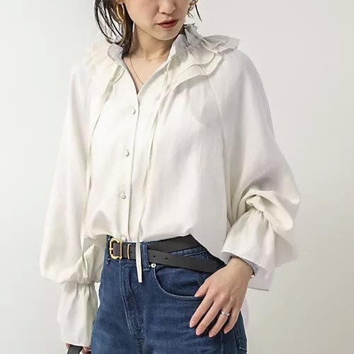 【ノーリーズソフィー/NOLLEY'S sophi】のシアーフリルブラウス インテリア・キッズ・メンズ・レディースファッション・服の通販 founy(ファニー) 　ファッション　Fashion　レディースファッション　WOMEN　トップス・カットソー　Tops/Tshirt　シャツ/ブラウス　Shirts/Blouses　2025年　2025　2025春夏・S/S　Ss,Spring/Summer,2025　おすすめ　Recommend　インナー　Inner　カーディガン　Cardigan　ジャケット　Jacket　セレモニー　Ceremony　フリル　Frills　リボン　Ribbon　春　Spring　オフホワイト|ID: prp329100004343992 ipo3291000000030317556